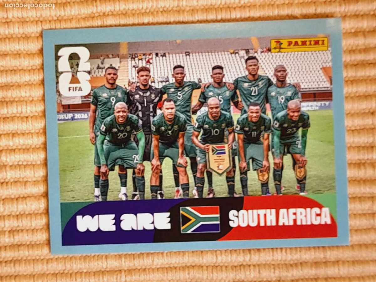 Cromos de F&uacute;tbol: CROMO RSA 13 FOTO EQUIPO, SUDAFRICA. FIFA WORLD CUP 2026 (MUNDIAL MEXICO EE.UU CANADA) STICKERS