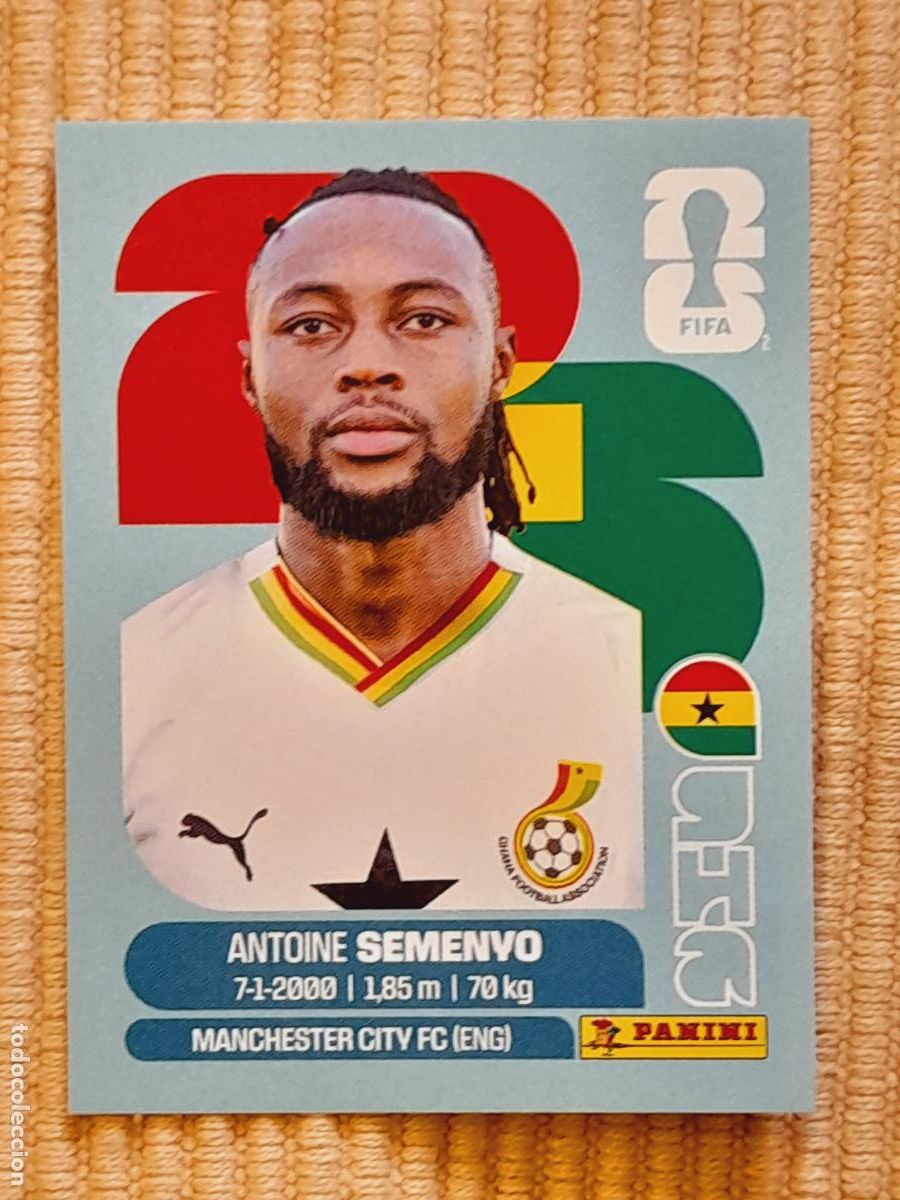 Cromos de F&uacute;tbol: CROMO GHA 20 Antoine Semenyo, GHANA. FIFA WORLD CUP 2026 (MUNDIAL MEXICO EE.UU CANADA) STICKERS
