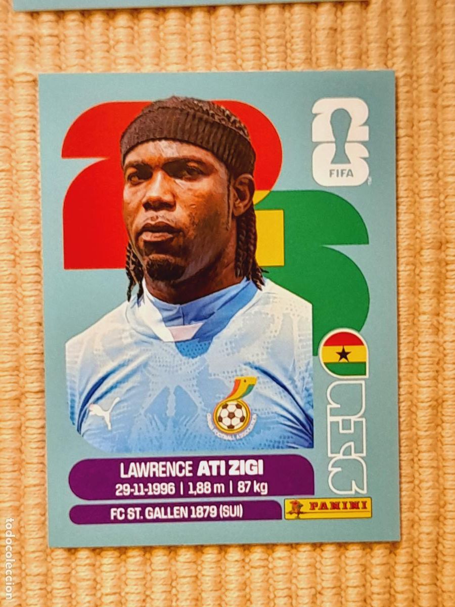 Cromos de F&uacute;tbol: CROMO GHA 2 Lawrence Ati Zigi, GHANA. FIFA WORLD CUP 2026 (MUNDIAL MEXICO EE.UU CANADA) STICKERS