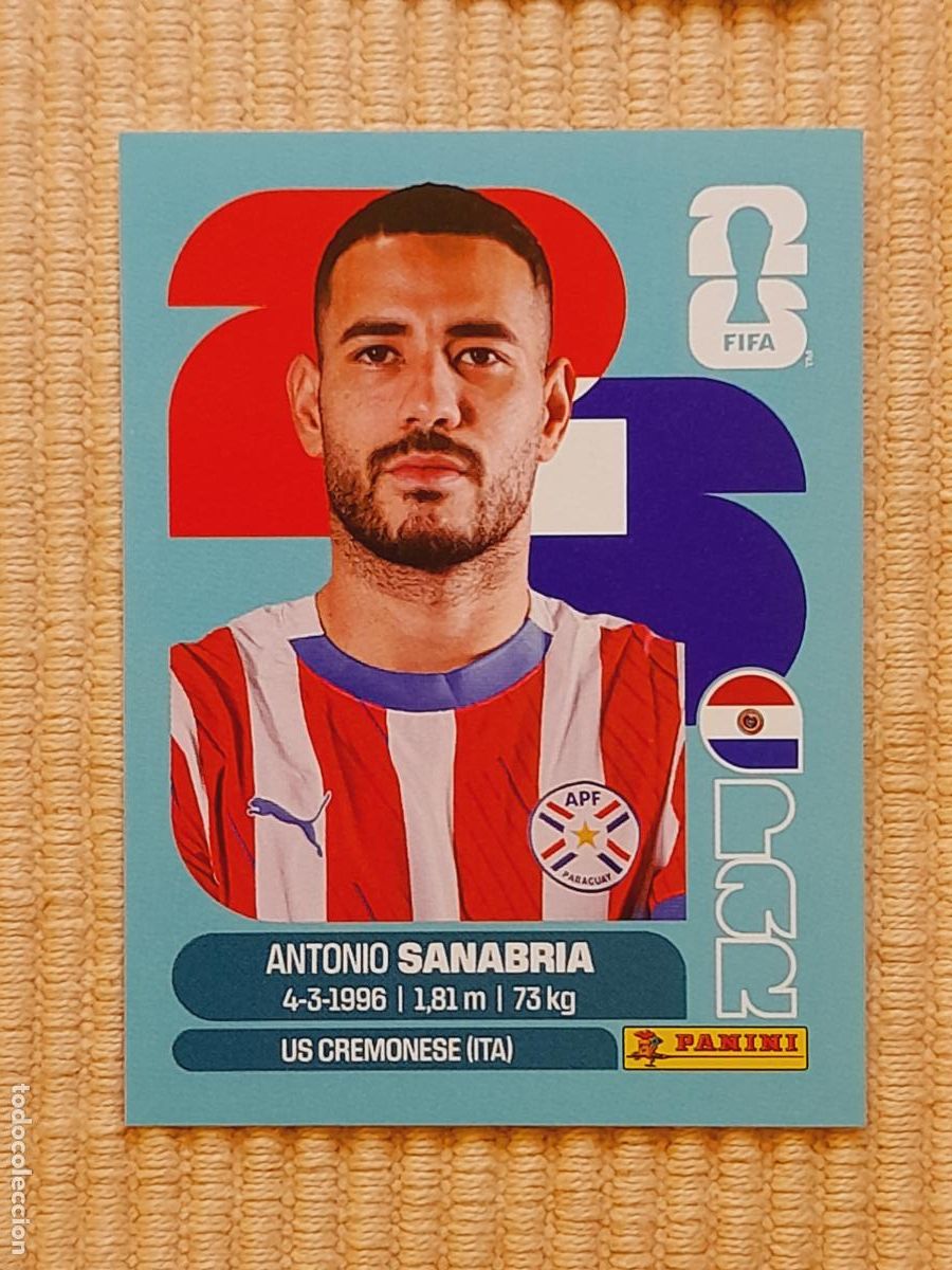 Cartes &agrave; collectionner de Football: CROMO PAR 20 Antonio Sanabria, PARAGUAY. FIFA WORLD CUP 2026 (MUNDIAL MEXICO EE.UU CANADA) STICKERS