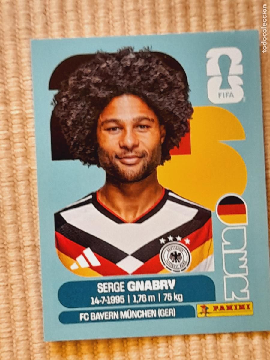 Cartes &agrave; collectionner de Football: CROMO GER 16 Serge Gnabry, ALEMANIA. FIFA WORLD CUP 2026 (MUNDIAL MEXICO EE.UU CANADA) STICKER