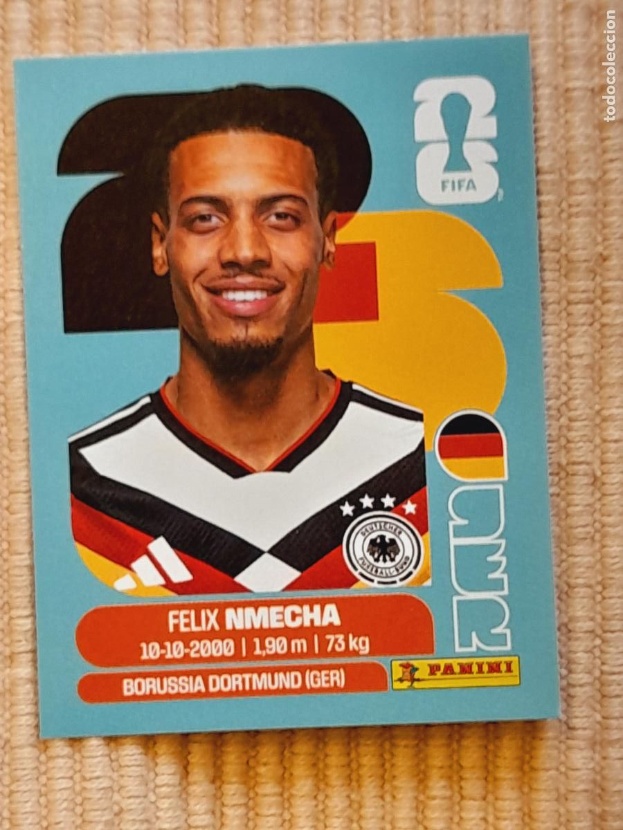 Cartes &agrave; collectionner de Football: CROMO GER 12 Felix Nmecha, ALEMANIA. FIFA WORLD CUP 2026 (MUNDIAL MEXICO EE.UU CANADA) STICKER