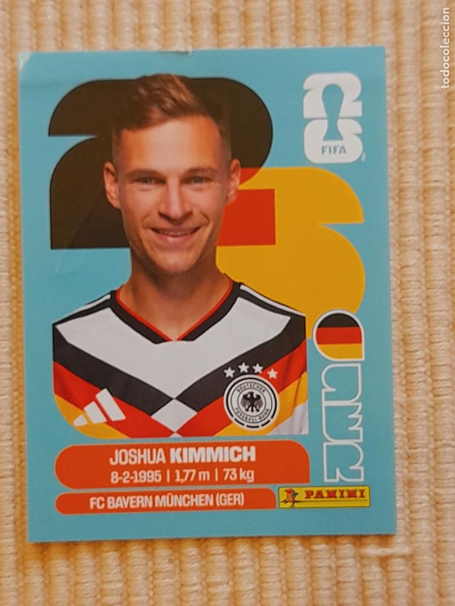 Cartes &agrave; collectionner de Football: CROMO GER 10 Joshua Kimmich, ALEMANIA. FIFA WORLD CUP 2026 (MUNDIAL MEXICO EE.UU CANADA) STICKER