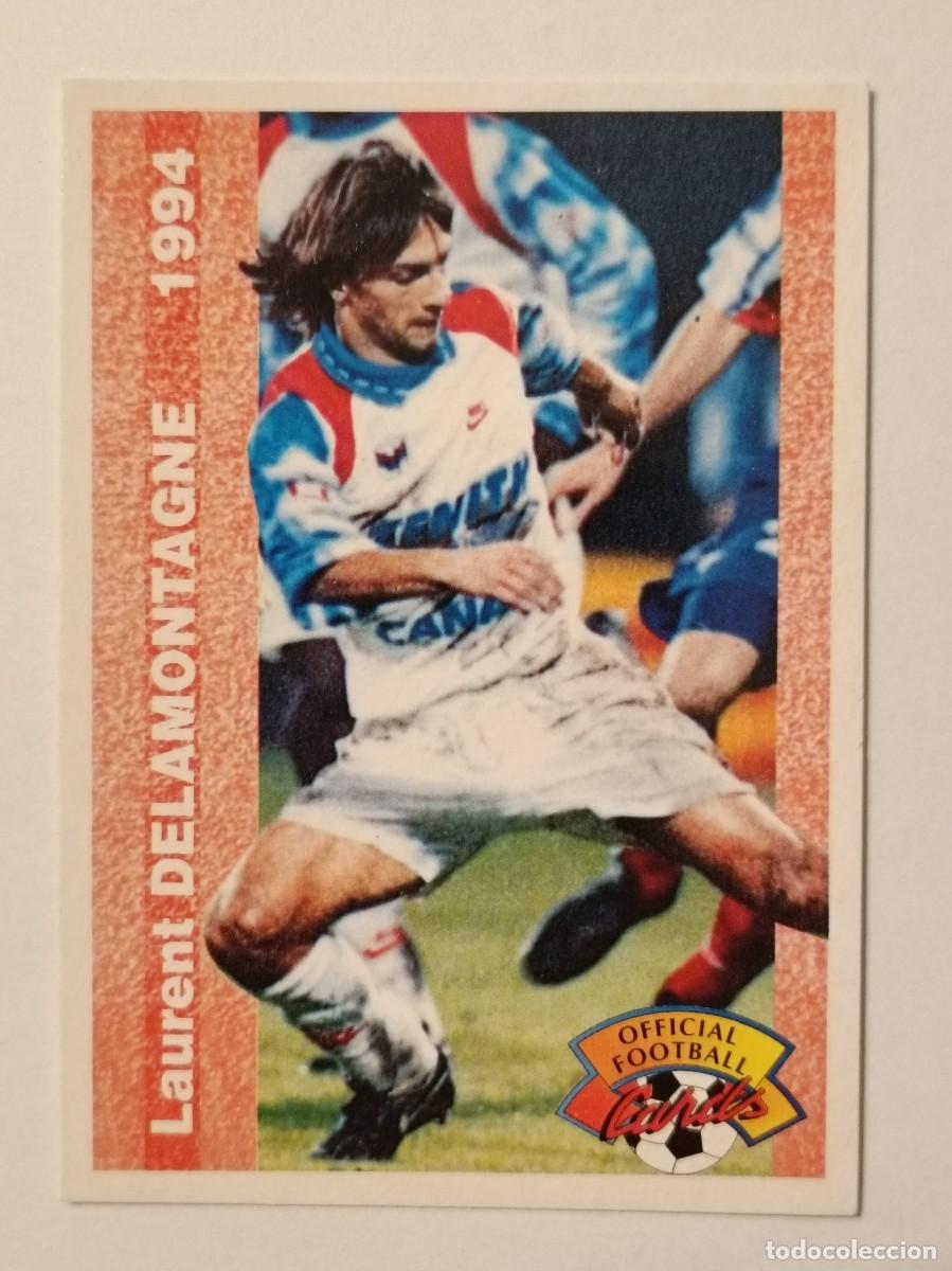Cartes &agrave; collectionner de Football: #186 LAURENT DELAMONTAGNE (OLYMPIQUE LYON) FOOTBALL CARD 1993/1994 PANINI