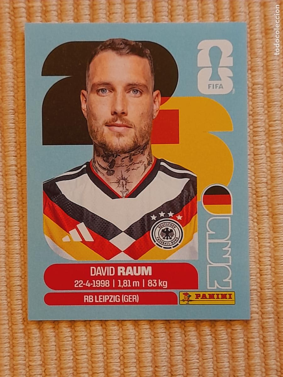 Cromos de F&uacute;tbol: CROMO GER 4 David Raum , ALEMANIA. FIFA WORLD CUP 2026 (MUNDIAL MEXICO EE.UU CANADA) STICKER