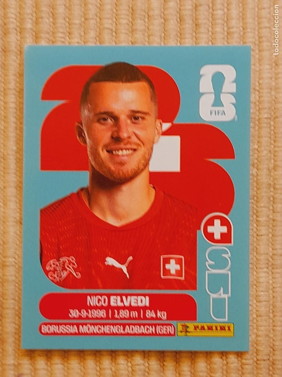 Cromos de F&uacute;tbol: CROMO SUI 6 Nico Elvedi, SUIZA. FIFA WORLD CUP 2026 (MUNDIAL MEXICO EE.UU CANADA) STICKER