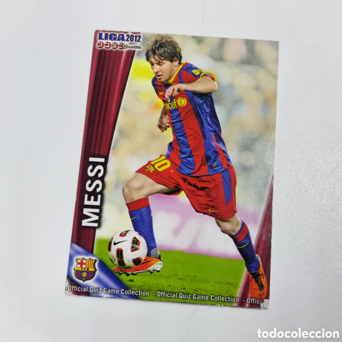Cromos de F&uacute;tbol: Cromo #18 Lionel Messi - Liga 2012 Quiz Game
