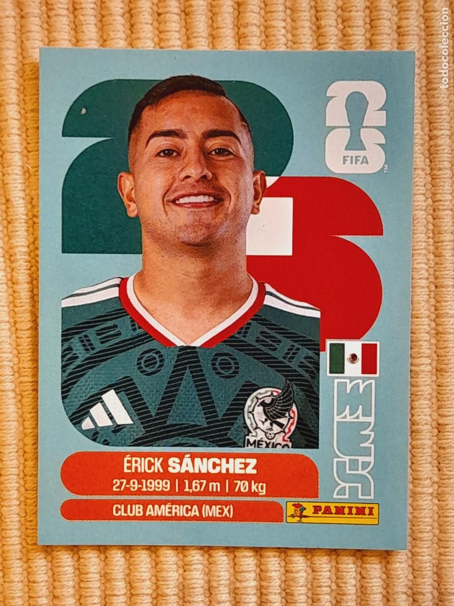 Cromos de F&uacute;tbol: CROMO MEX 14 &Eacute;rick S&aacute;nchez, MEJICO. FIFA WORLD CUP 2026 (MUNDIAL MEXICO EE.UU CANADA) STICKERS