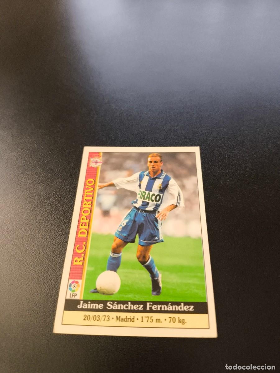 Cromos de F&uacute;tbol: 104 Jaime DEPORTIVO DE LA CORU&Ntilde;A MUNDICROMO FICHAS LIGA 1999 2000 99 00 NO PANINI ESTE