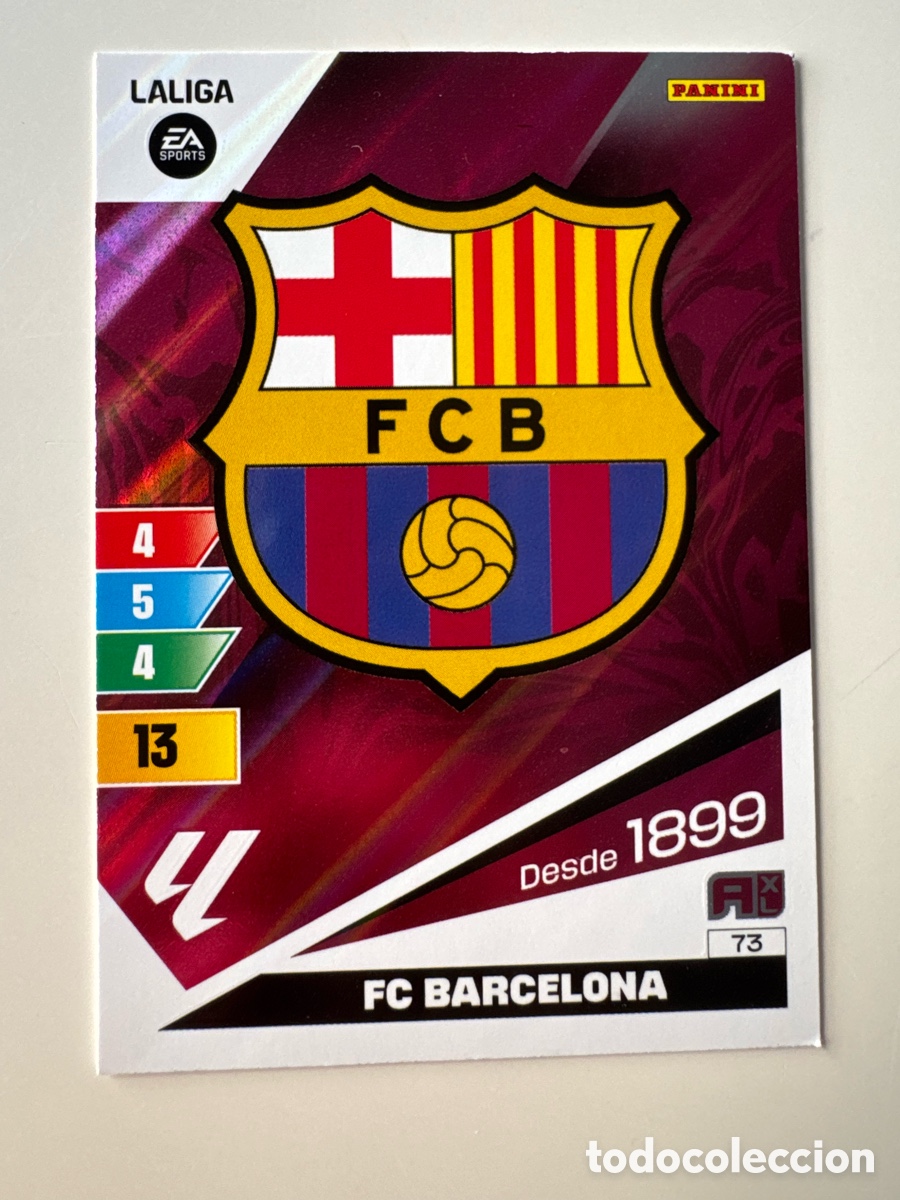 Fu&szlig;ball-Sticker: PANINI ADRENALYN XL La Liga 2023 2024 23 24 FC Barcelona N&ordm; 73 Escudo