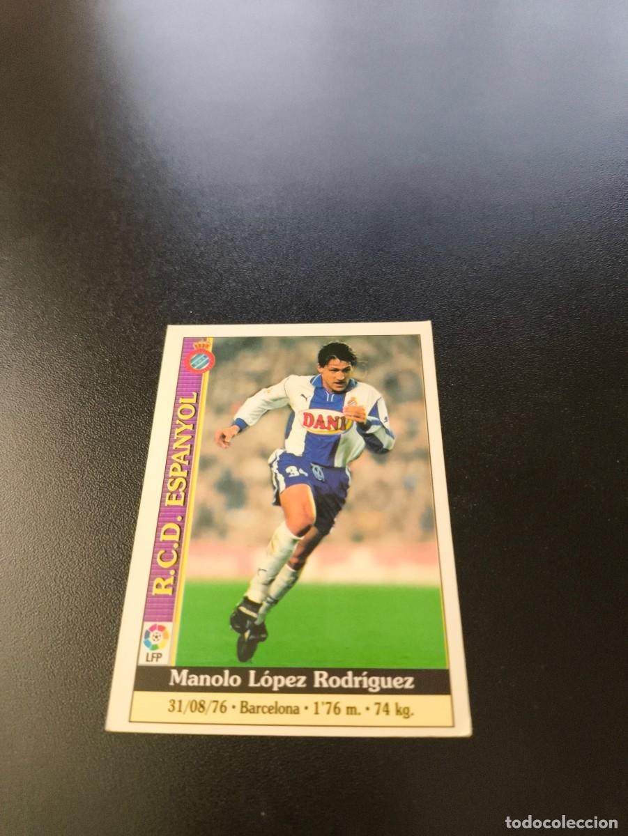 Football Stickers: 116 Manolo BAJA ESPANYOL MUNDICROMO FICHAS LIGA 1999 2000 99 00 NO PANINI ESTE