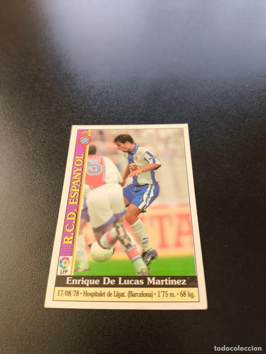 Cromos de F&uacute;tbol: 120 De Lucas ESPANYOL MUNDICROMO FICHAS LIGA 1999 2000 99 00 NO PANINI ESTE