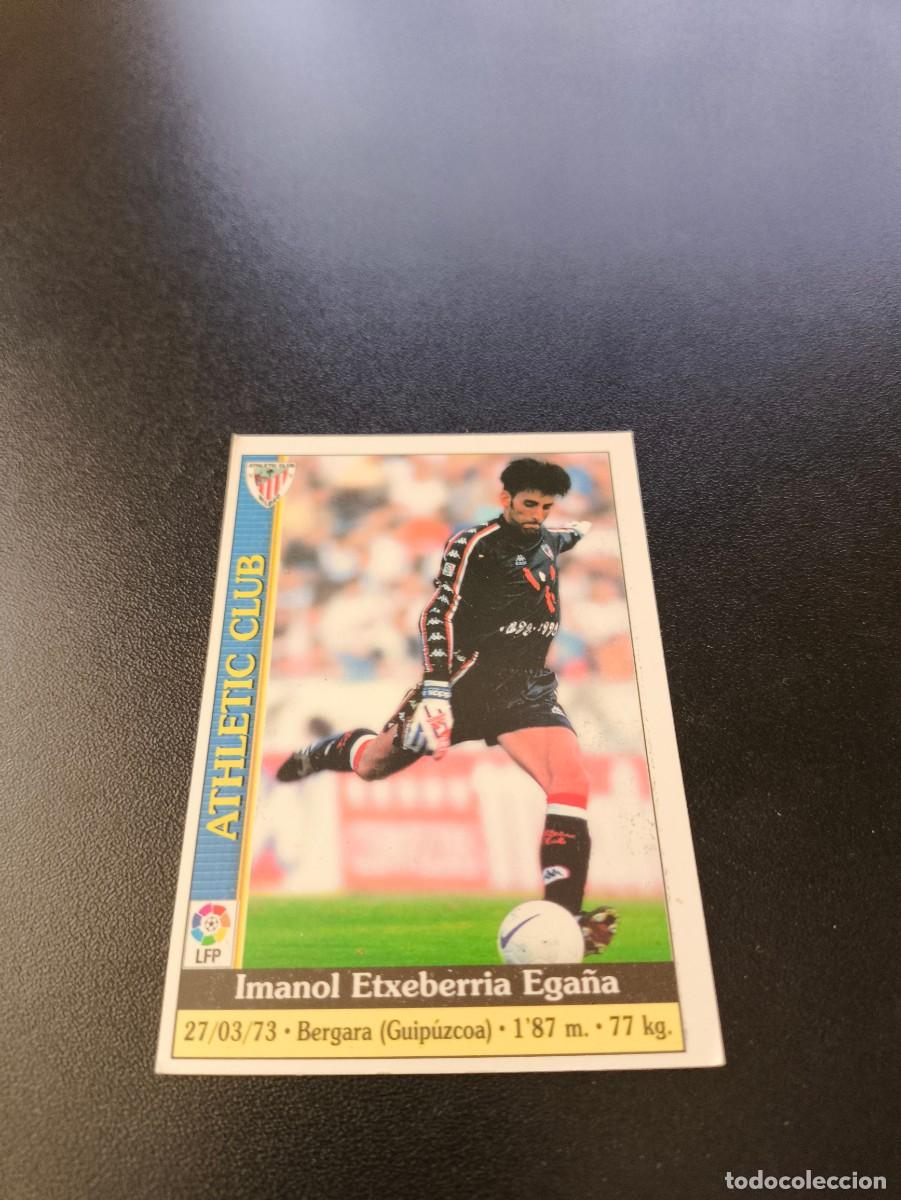 Cromos de F&uacute;tbol: 129 Imanol Etxeberria ATHLETIC DE BILBAO MUNDICROMO FICHAS LIGA 1999 2000 99 00 NO PANINI ESTE