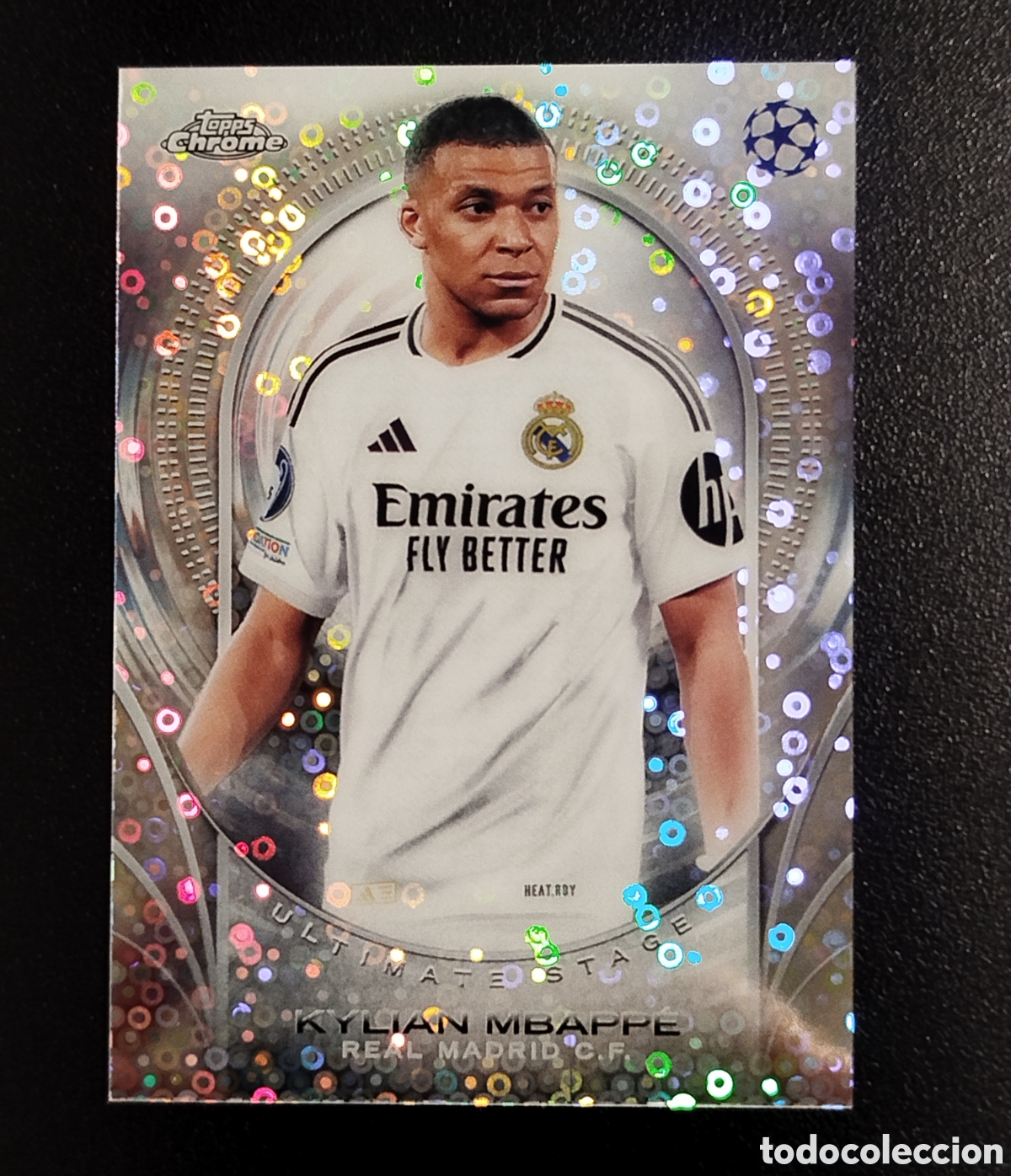 Cromos de F&uacute;tbol: ULTIMATE STAGE CHROME MBAPPE REAL MADRID TOPPS UEFA CLUB FLAGSHIP CARD CROMO 2024 2025