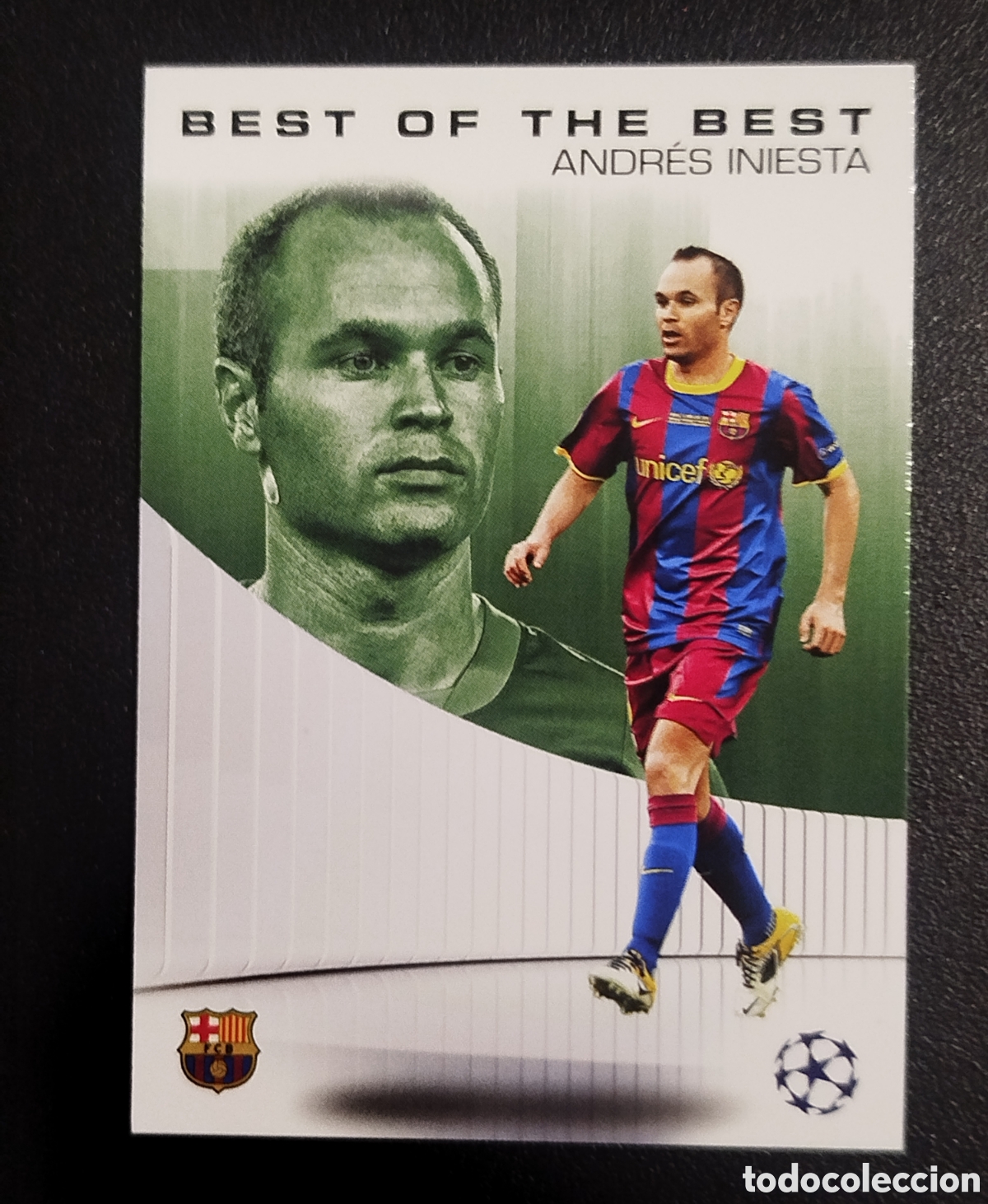 Cromos de F&uacute;tbol: BEST OF THE BEST INIESTA FC BARCELONA BAR&Ccedil;A TOPPS UEFA CLUB FLAGSHIP CARD CROMO 2024 2025 BOTB-5