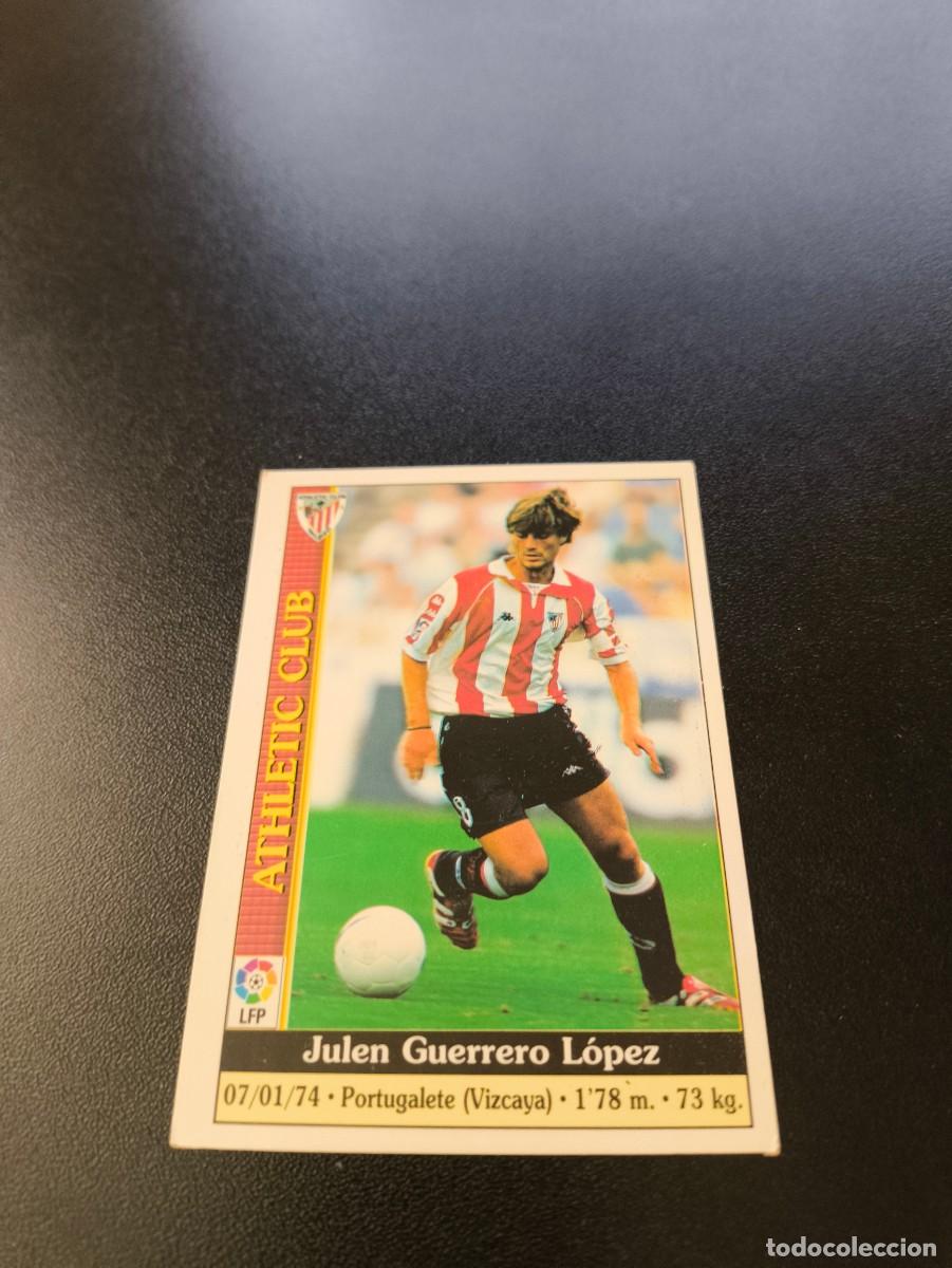 Cromos de F&uacute;tbol: 140 julen guerrero corregido ATHLETIC D BILBAO MUNDICROMO FICHAS LIGA 1999 2000 99 00 NO PANINI ESTE