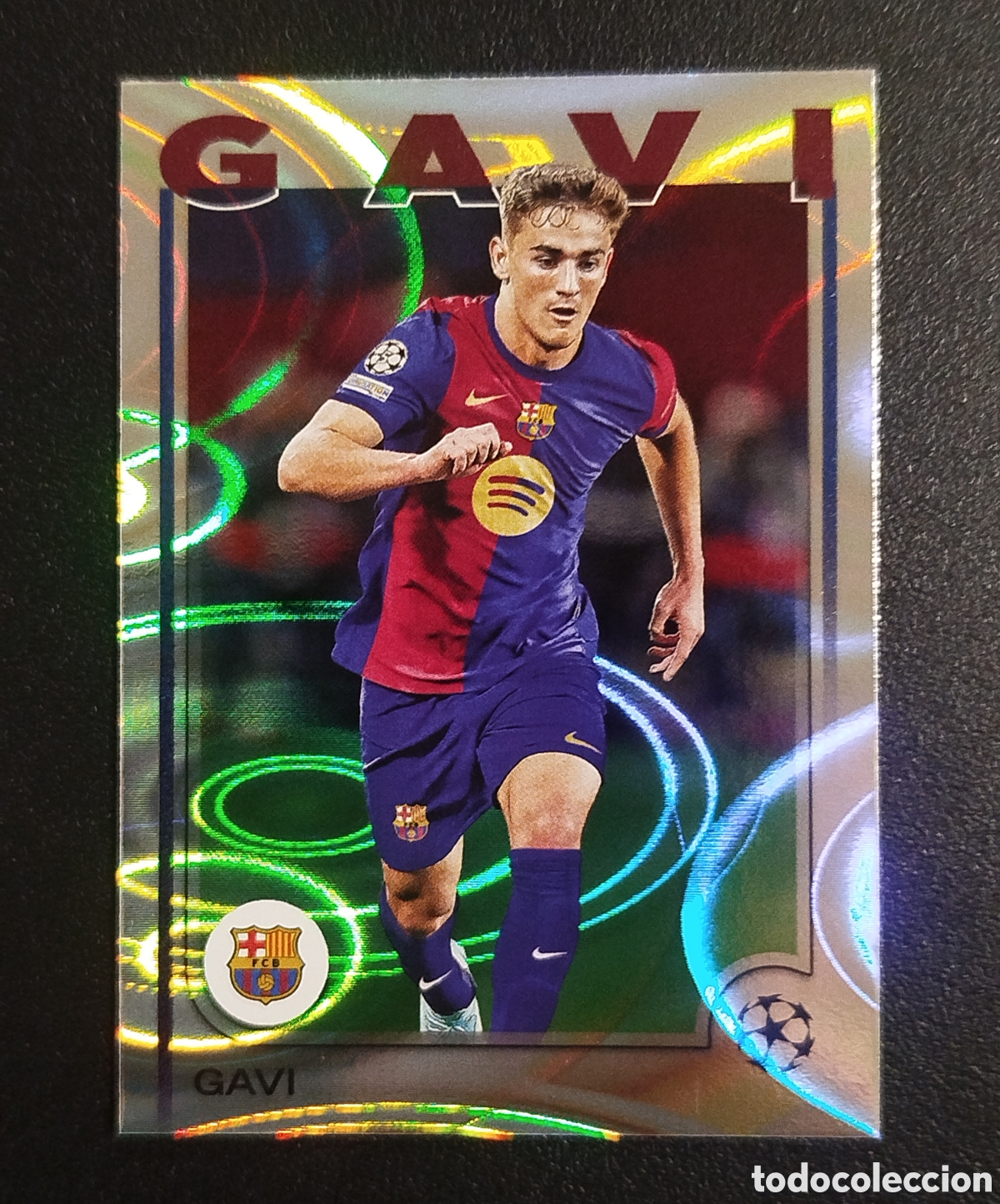 Cromos de F&uacute;tbol: GAVI PARALELA PARALLEL FC BARCELONA BAR&Ccedil;A TOPPS UEFA CLUB FLAGSHIP CARD CROMO 2024 2025