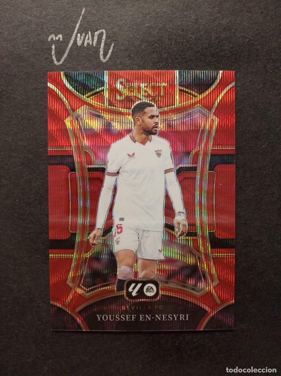 Cromos de F&uacute;tbol: NUMERADA A #/65 PARALELA RED WAVE EN-NESYRI SEVILLA ⚽ PANINI &reg; SELECT LIGA 2023 2024 23 24 NUEVO