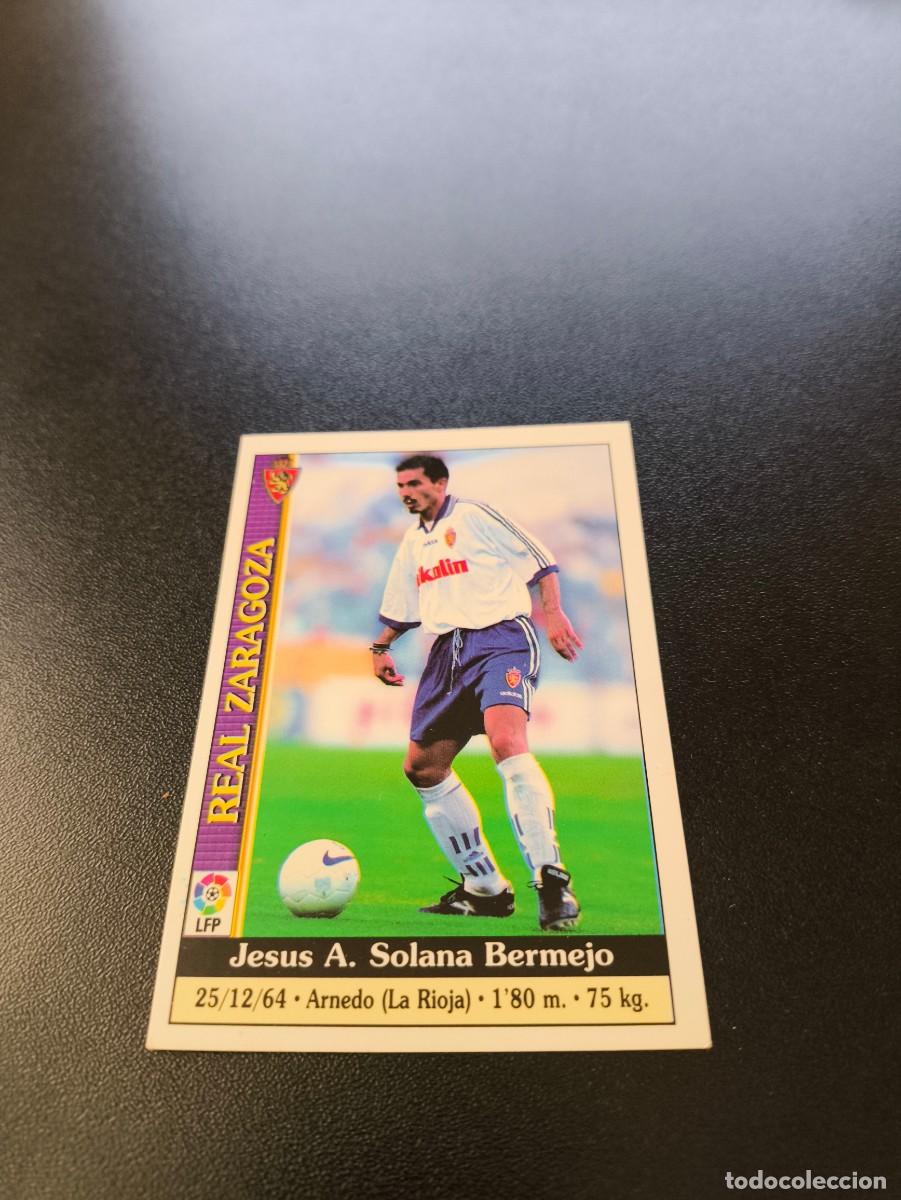 Cromos de F&uacute;tbol: 149 Solana REAL ZARAGOZA MUNDICROMO FICHAS LIGA 1999 2000 99 00 NO PANINI ESTE