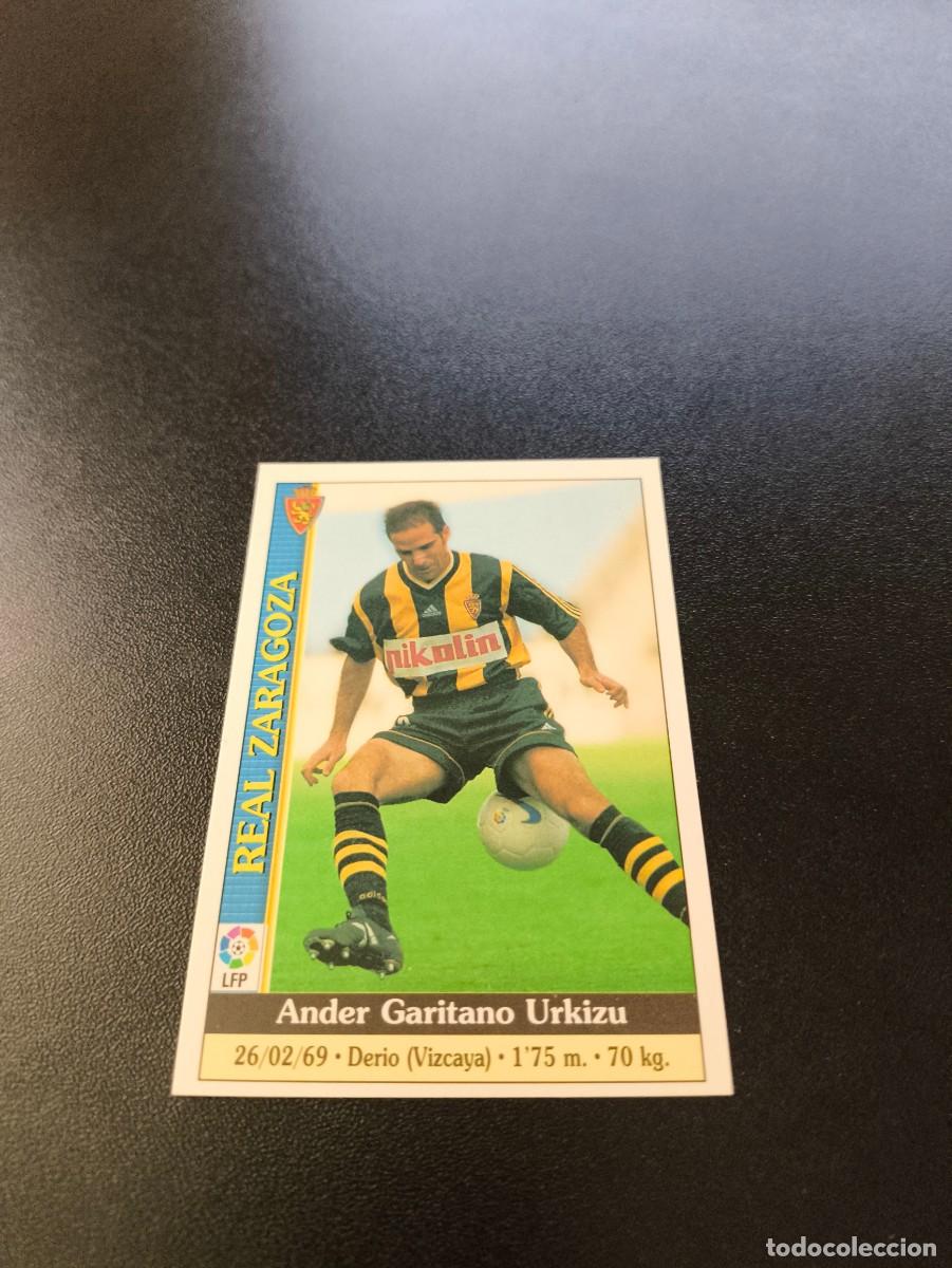 Cromos de F&uacute;tbol: 155 Garitano CORREGIDO REAL ZARAGOZA MUNDICROMO FICHAS LIGA 1999 2000 99 00 NO PANINI ESTE