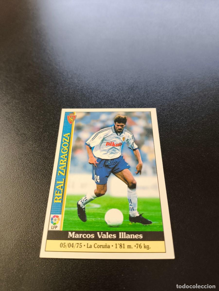Cromos de F&uacute;tbol: 159 Marcos Vales REAL ZARAGOZA MUNDICROMO FICHAS LIGA 1999 2000 99 00 NO PANINI ESTE