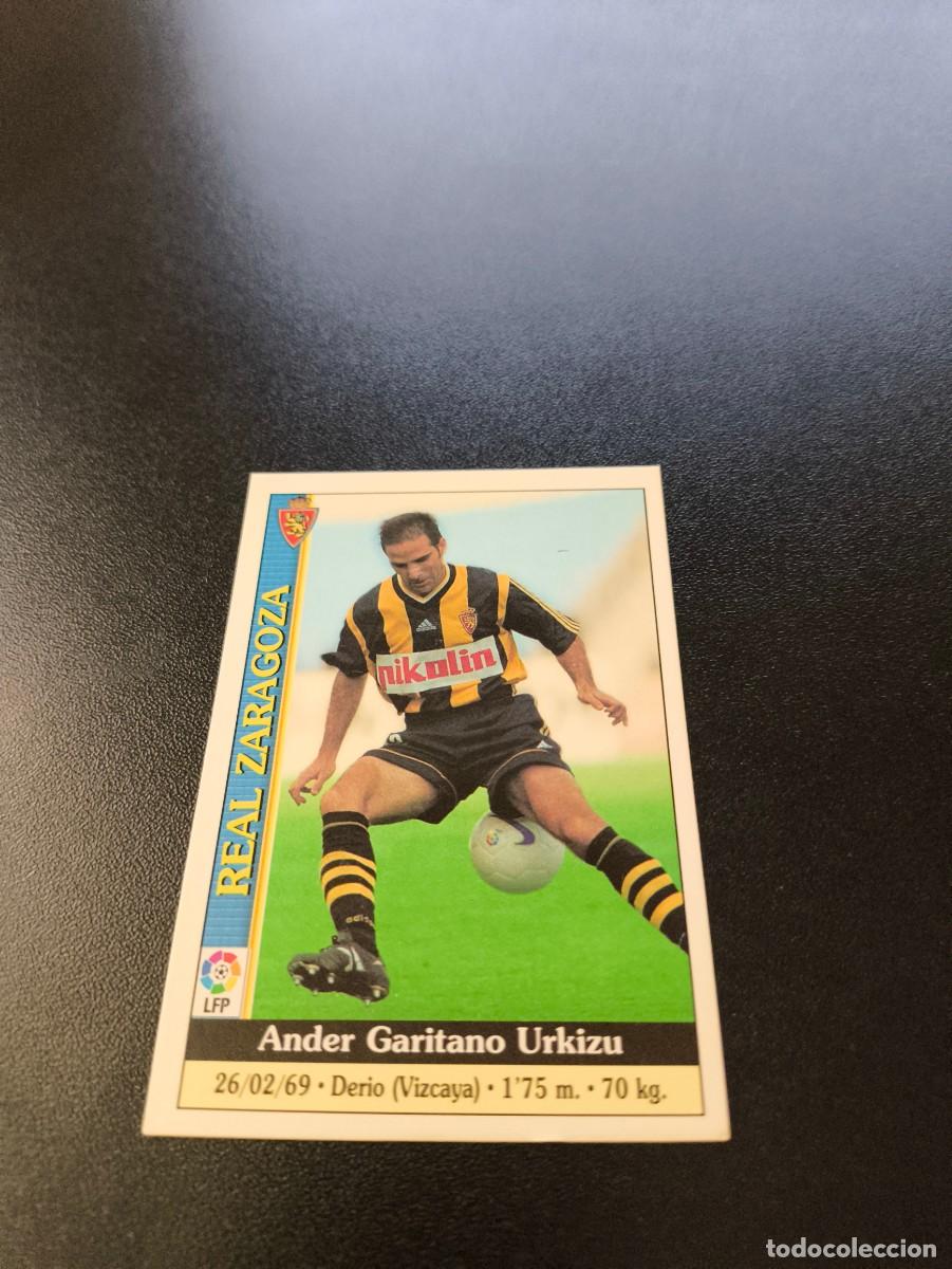 Cromos de F&uacute;tbol: 160 Garitano ERROR REAL ZARAGOZA MUNDICROMO FICHAS LIGA 1999 2000 99 00 NO PANINI ESTE
