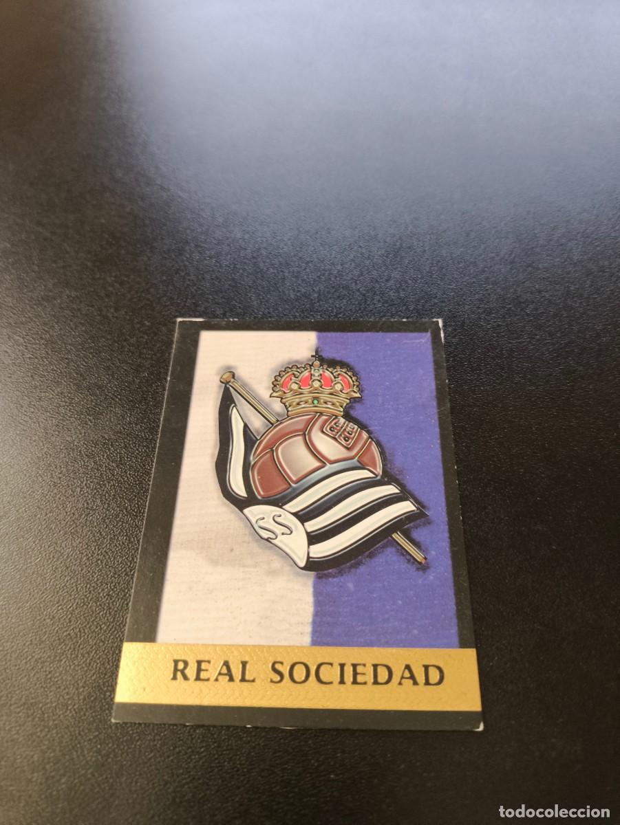Cromos de F&uacute;tbol: 163 ESCUDO REAL SOCIEDAD MUNDICROMO FICHAS LIGA 1999 2000 99 00 NO PANINI ESTE