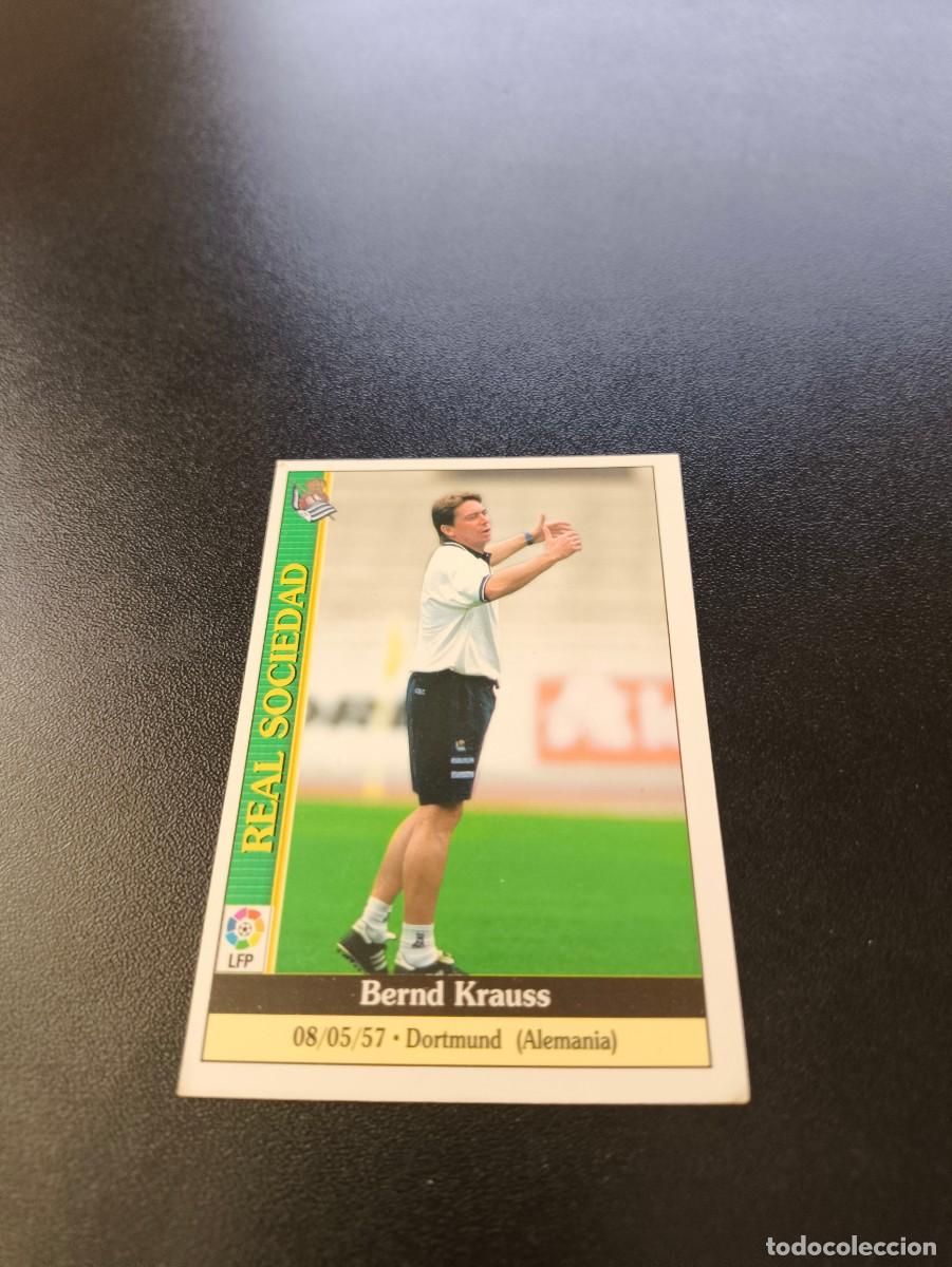 Cromos de F&uacute;tbol: 164 Krauss REAL SOCIEDAD MUNDICROMO FICHAS LIGA 1999 2000 99 00 NO PANINI ESTE