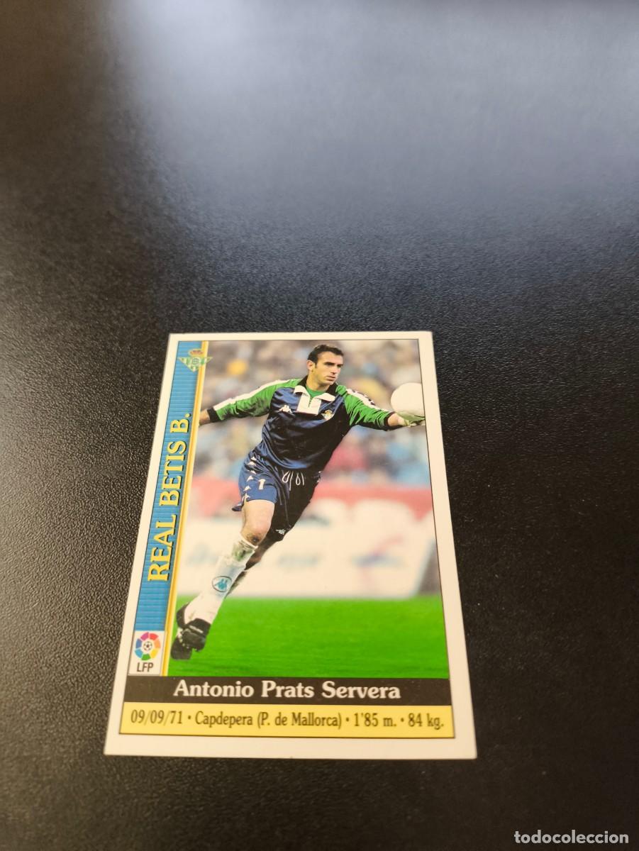 Cromos de F&uacute;tbol: 183 Prats REAL BETIS MUNDICROMO FICHAS LIGA 1999 2000 99 00 NO PANINI ESTE