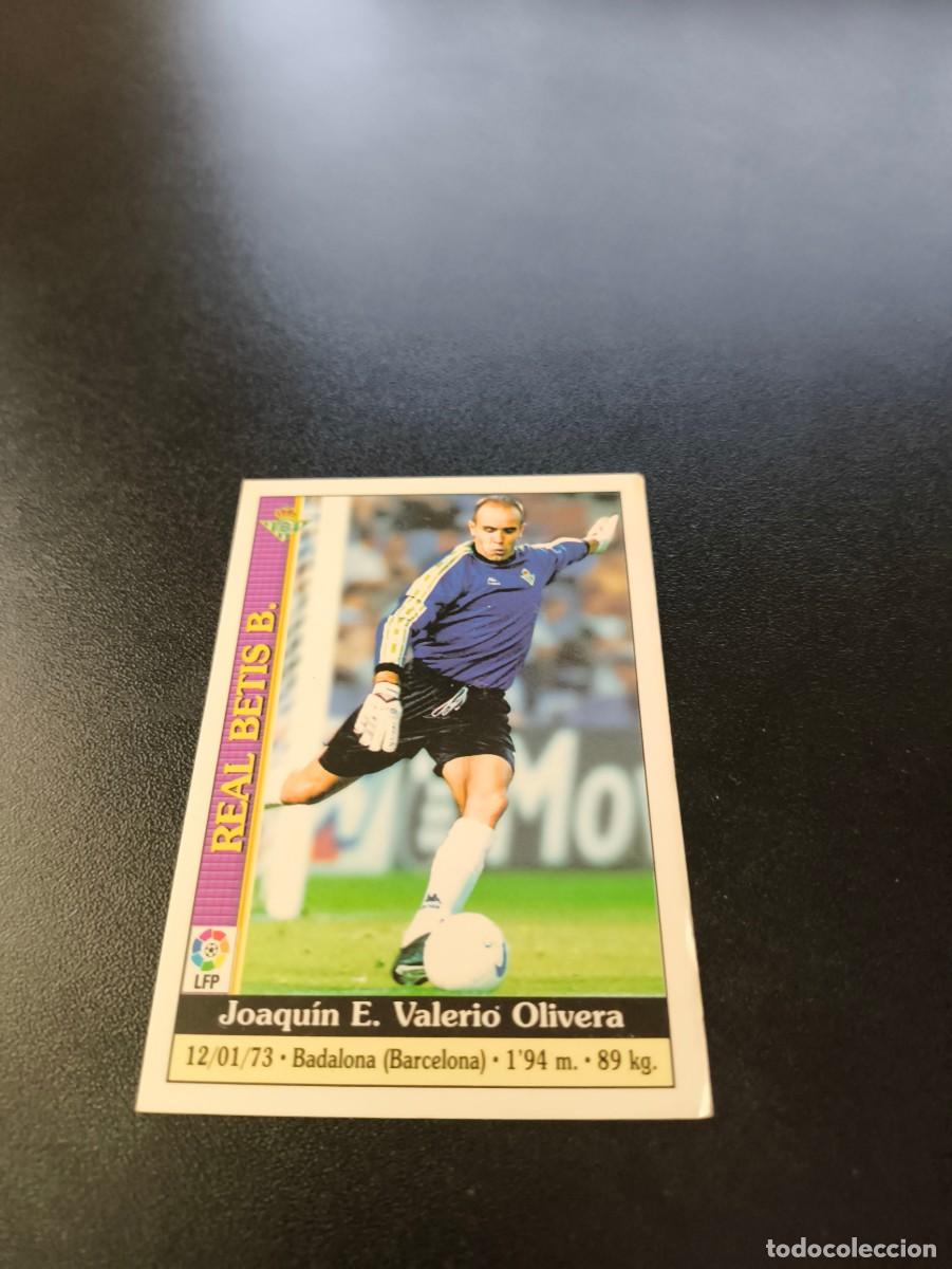 Cromos de F&uacute;tbol: 184 Valerio REAL BETIS MUNDICROMO FICHAS LIGA 1999 2000 99 00 NO PANINI ESTE