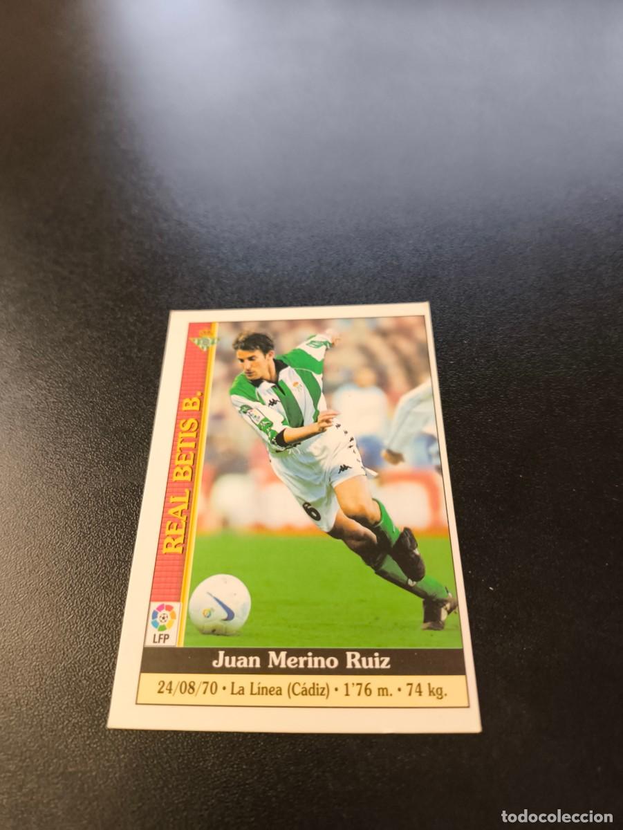 Cromos de F&uacute;tbol: 186 Merino CORREGIDO REAL BETIS MUNDICROMO FICHAS LIGA 1999 2000 99 00 NO PANINI ESTE