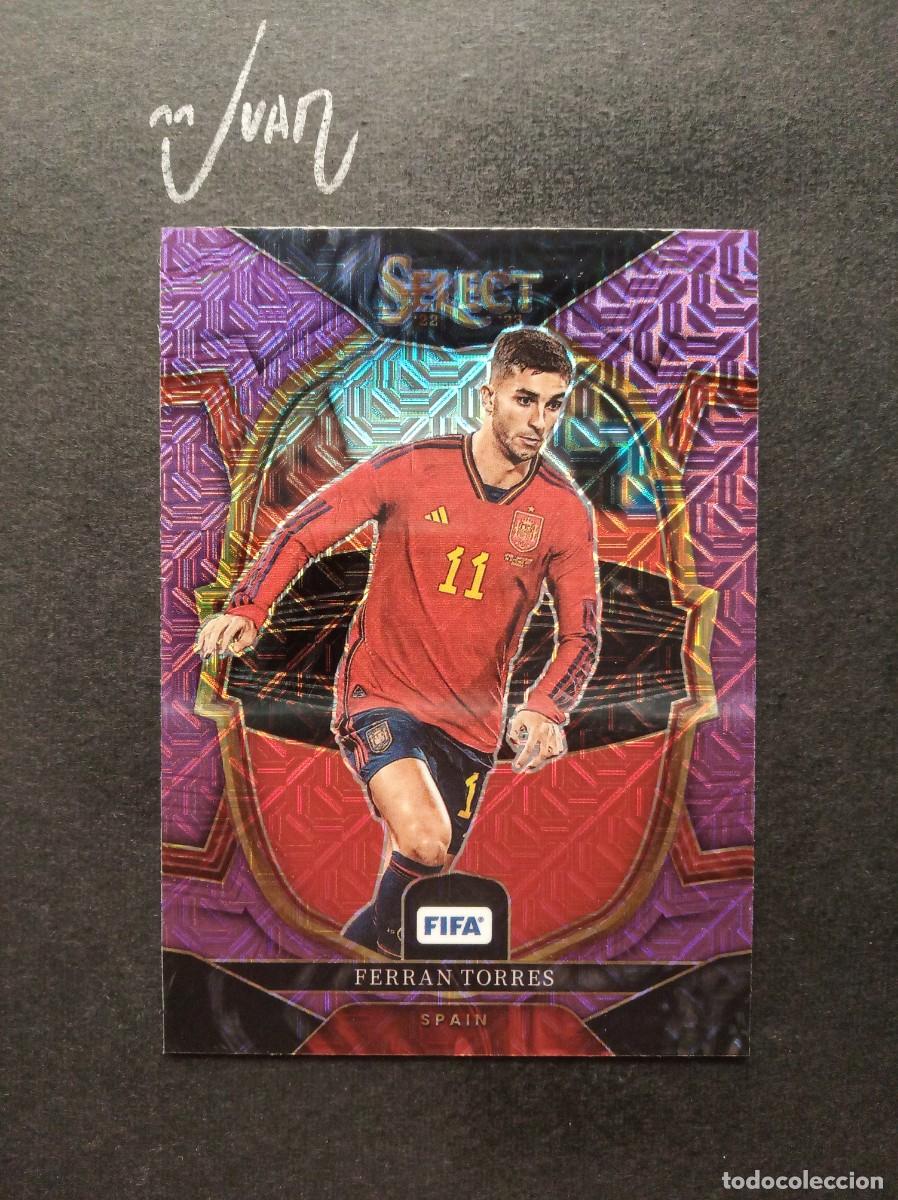 Cromos de F&uacute;tbol: N&ordm; 58 PURPLE MOJO PRIZM FERRAN TORRES ESPA&Ntilde;A BARCELONA ⚽ PANINI &reg; SELECT FIFA 2022 2023 22 23 NUEVO