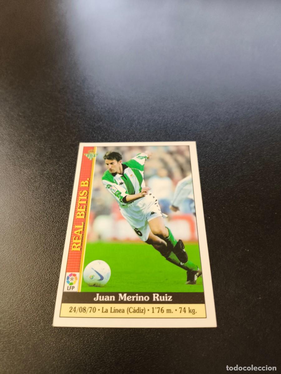 Cromos de F&uacute;tbol: 186 Merino ERROR REAL BETIS MUNDICROMO FICHAS LIGA 1999 2000 99 00 NO PANINI ESTE