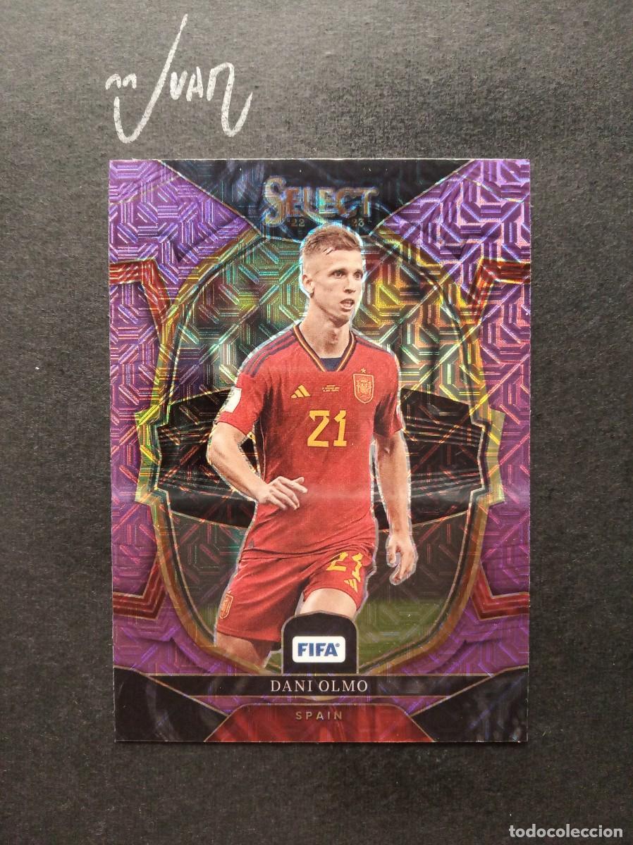 Cromos de F&uacute;tbol: N&ordm; 57 PURPLE MOJO PRIZM DANI OLMO ESPA&Ntilde;A FC BARCELONA ⚽ PANINI &reg; SELECT FIFA 2022 2023 22 23 NUEVO