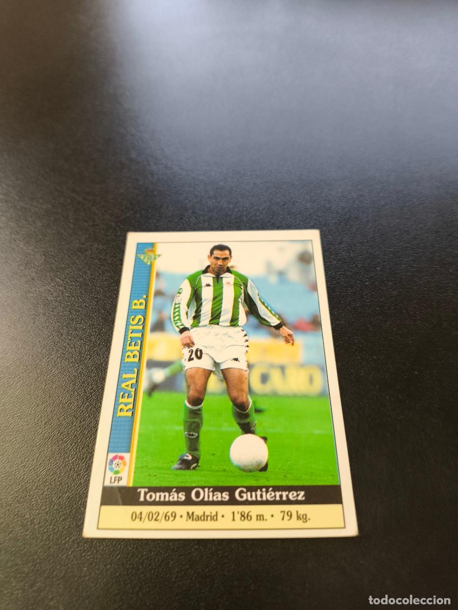 Cromos de F&uacute;tbol: 187 Olias BAJA REAL BETIS MUNDICROMO FICHAS LIGA 1999 2000 99 00 NO PANINI ESTE