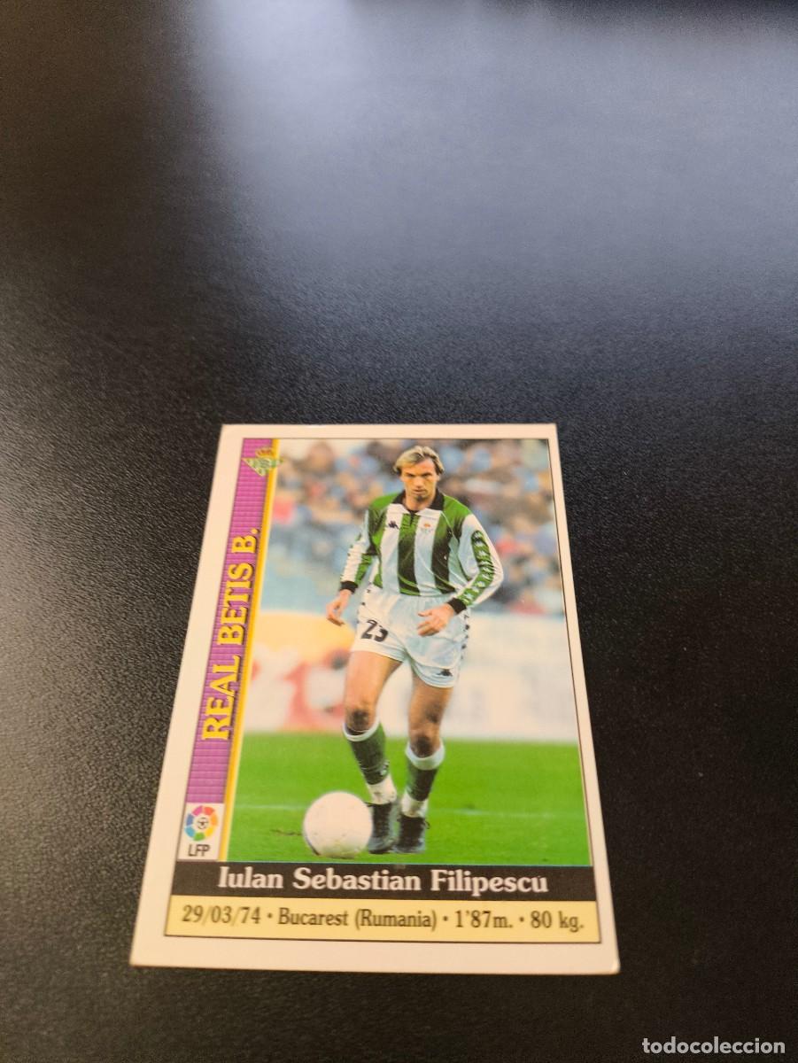 Cromos de F&uacute;tbol: 188 Filipescu REAL BETIS MUNDICROMO FICHAS LIGA 1999 2000 99 00 NO PANINI ESTE