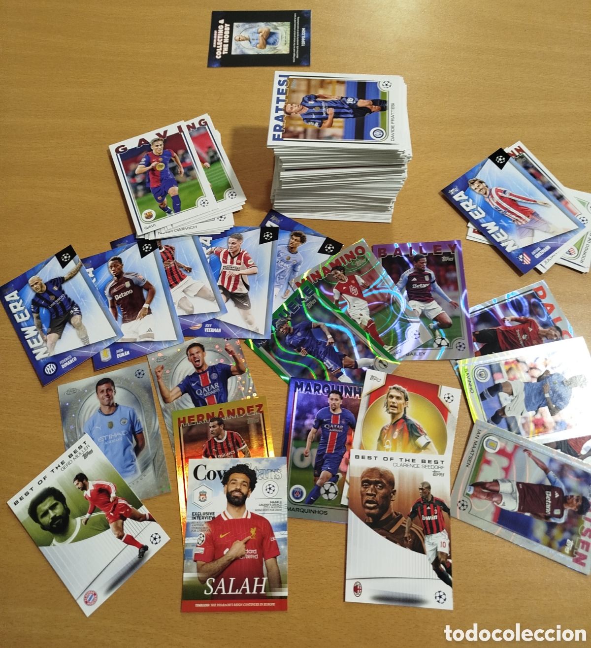 Cromos de F&uacute;tbol: LOTE 187 CARDS CROMOS PARALELAS NUMERADAS BASE TOPPS FLAGSHIP UEFA CLUBS COMPETITIONS 2024 2025