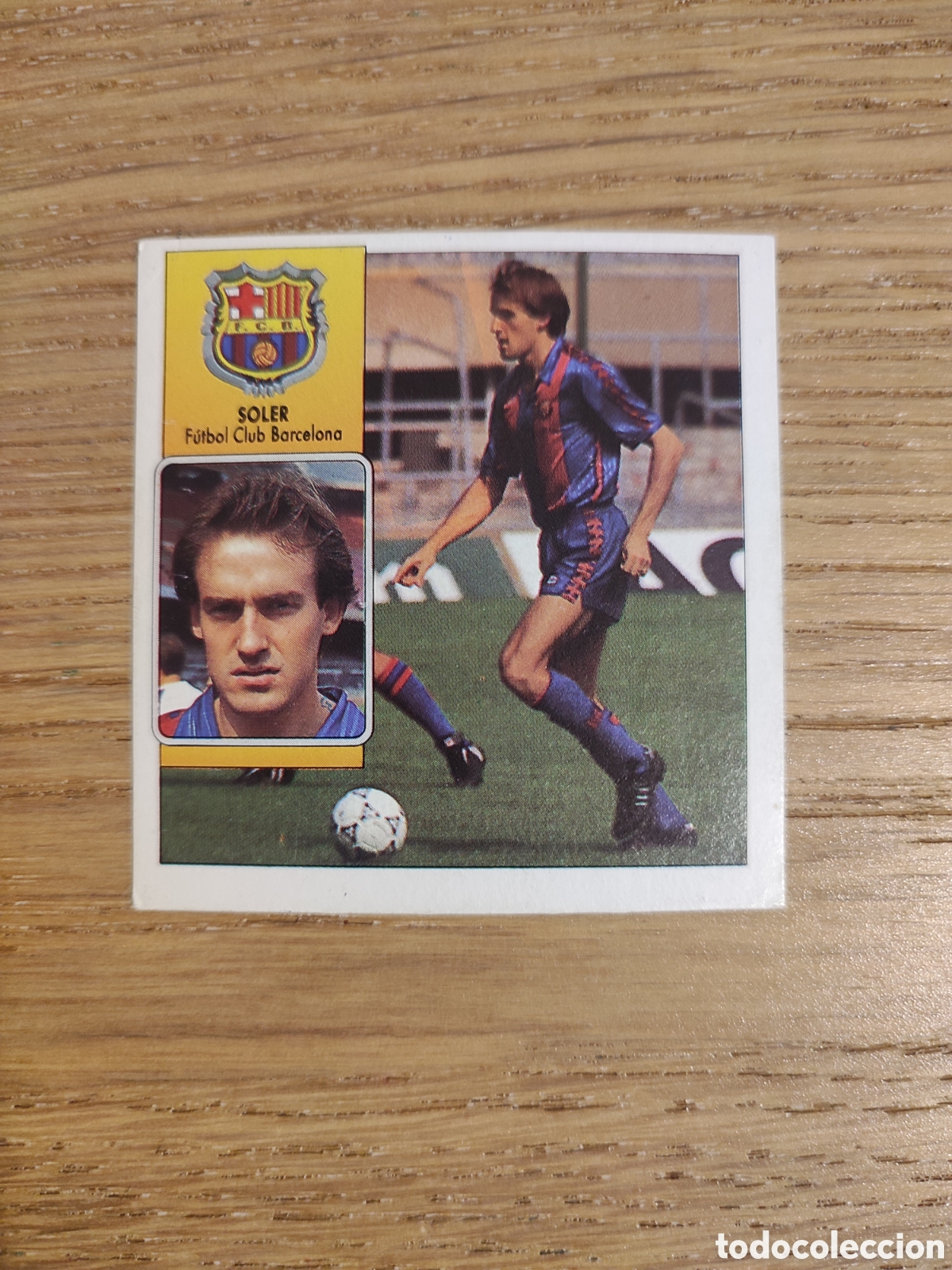 Football Stickers: Soler Coloca Liga Este 92 93 Barcelona Despegado