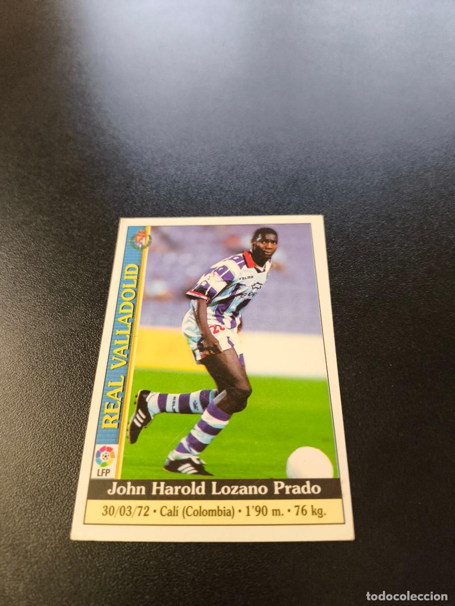 Football Stickers: 209 Harold Lozano VALLADOLID MUNDICROMO FICHAS LIGA 1999 2000 99 00 NO PANINI ESTE