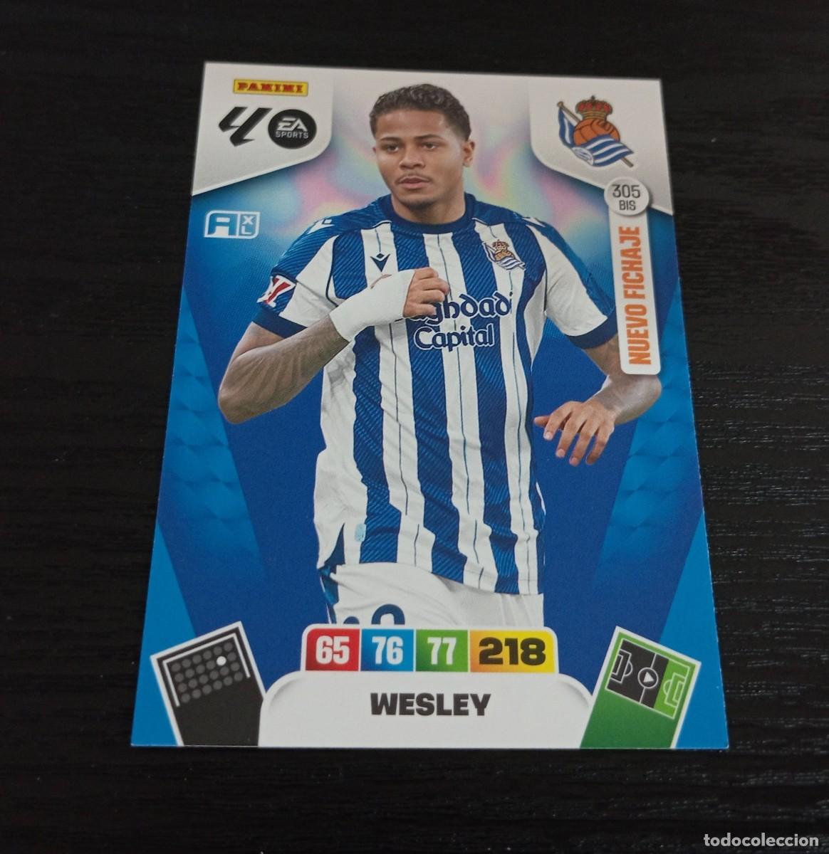 Cromos de F&uacute;tbol: -ADRENALYN 25-26 : 305 Bis WESLEY ( REAL SOCIEDAD ) -- NUEVO FICHAJE --