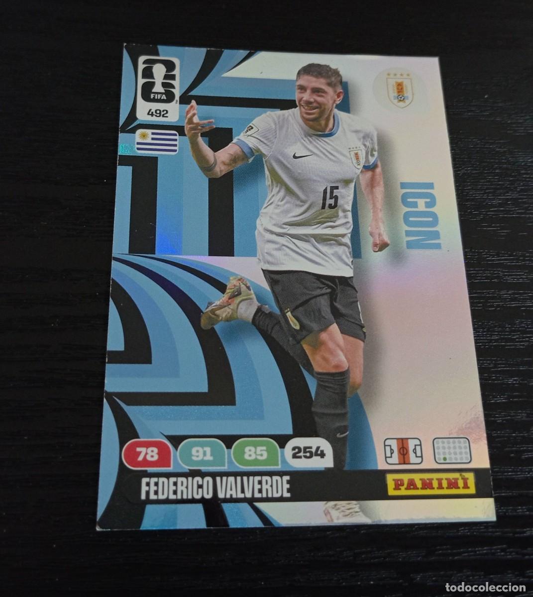 Cromos de F&uacute;tbol: -PANINI ADRENALYN WORLD FIFA CUP MUNDIAL 2026 : 492 FEDE VALVERDE ( URUGUAY ) -- ICON --