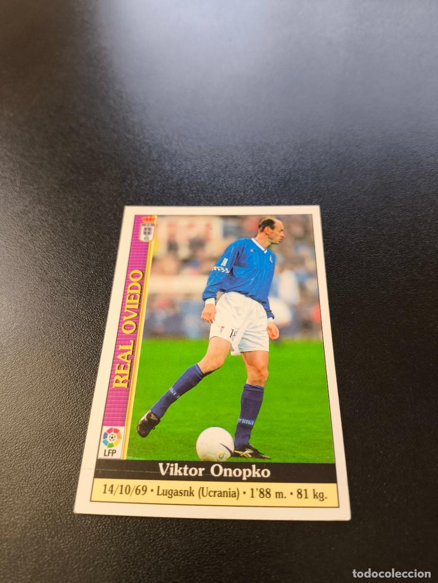 Cromos de F&uacute;tbol: 242 Onopko OVIEDO MUNDICROMO FICHAS LIGA 1999 2000 99 00 NO PANINI ESTE