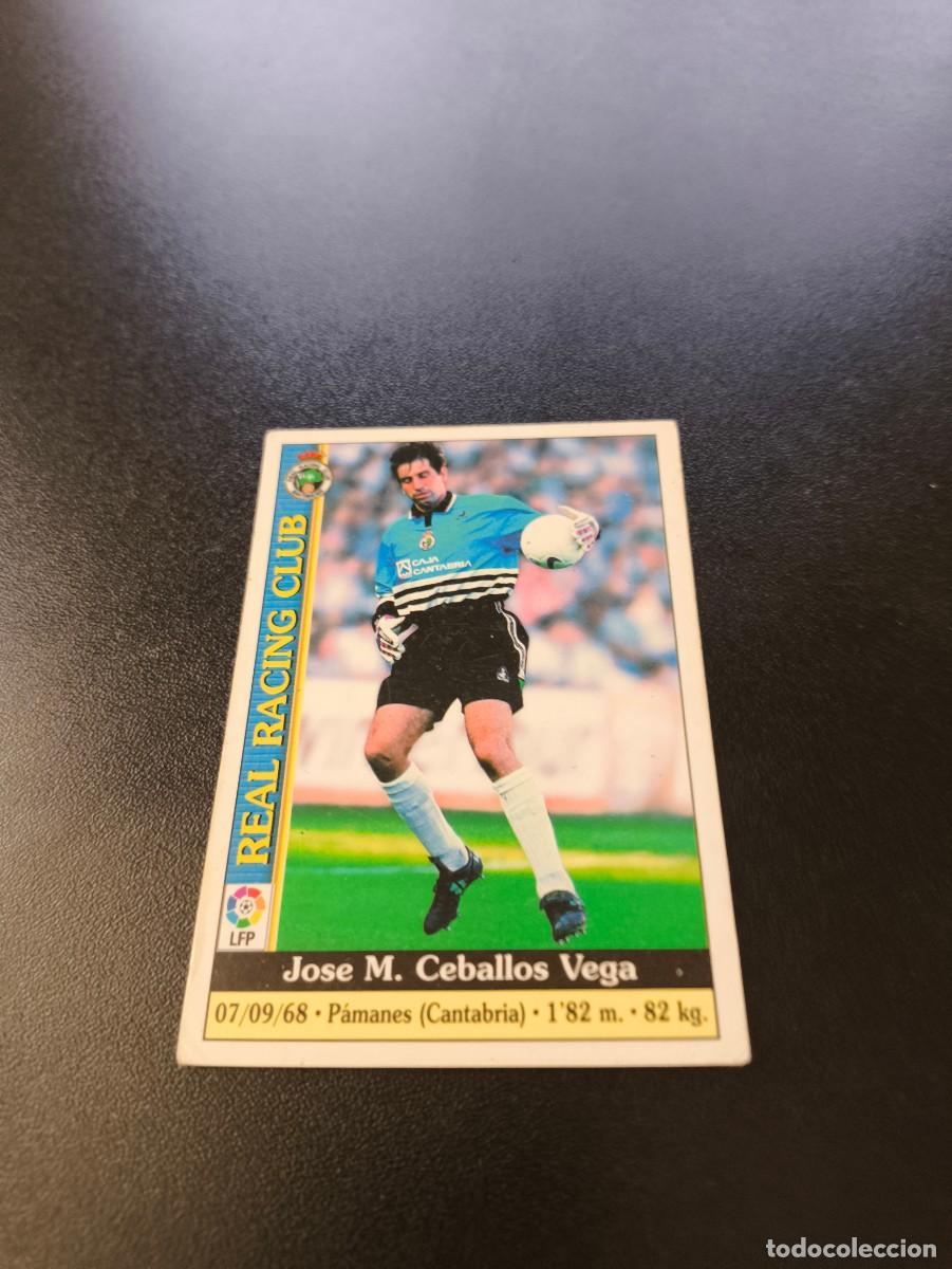 Cromos de F&uacute;tbol: 255 Ceballos RACING DE SANTANDER MUNDICROMO FICHAS LIGA 1999 2000 99 00 NO PANINI ESTE