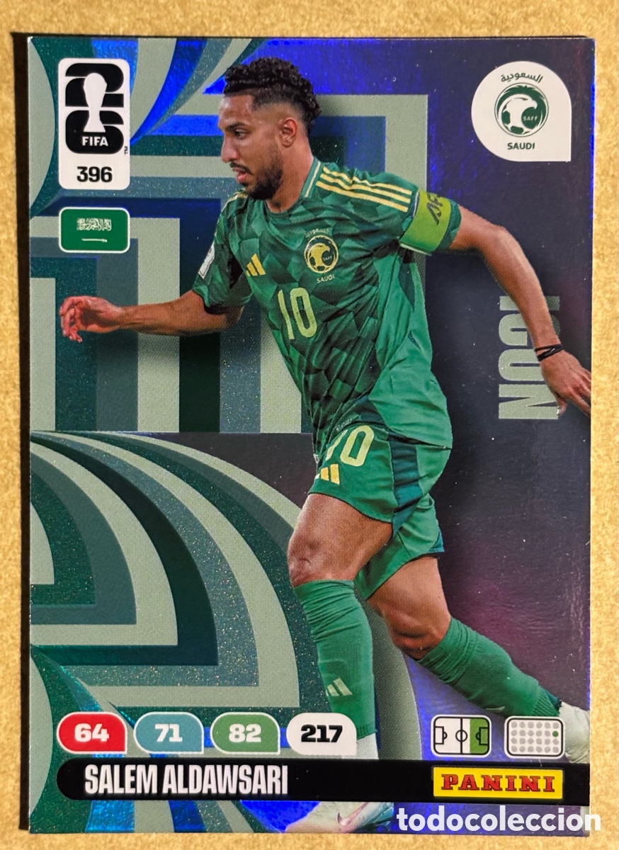 Cromos de F&uacute;tbol: SALEM ALDAWSARI (ARABIA SAUD&Iacute;). CARTA ICON PANINI ANDRENALYN FIFA WORLD CUP 2026. #396.