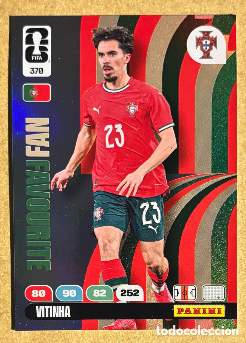 Cromos de F&uacute;tbol: VITINHA (PORTUGAL). CARTA FAN FAVOURITE PANINI ANDRENALYN FIFA WORLD CUP 2026. #370.