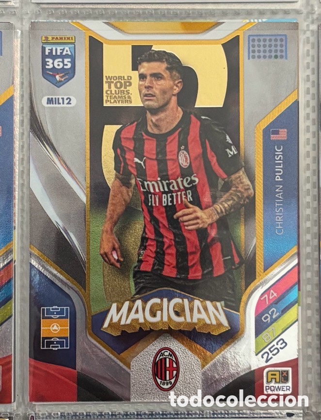 Cromos de F&uacute;tbol: MAGICIAN PULISIC 12 MIL&Aacute;N Panini Adrenalyn XL FIFA 365 2026