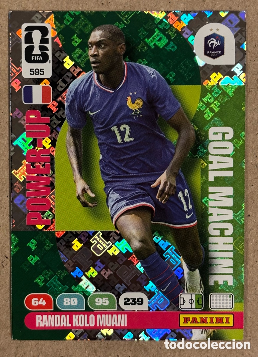 Cromos de Futebol: RANDAL KOLO MUANI (FRANCIA). CARTA POWER-UP GOAL MACHINE PANINI ANDRENALYN FIFA WORLD CUP 2026
