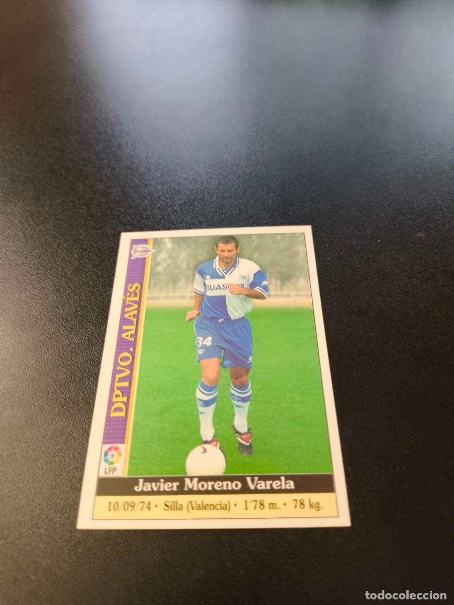 Football Stickers: 287 Javi Moreno ALAVES MUNDICROMO FICHAS LIGA 1999 2000 99 00 NO PANINI ESTE
