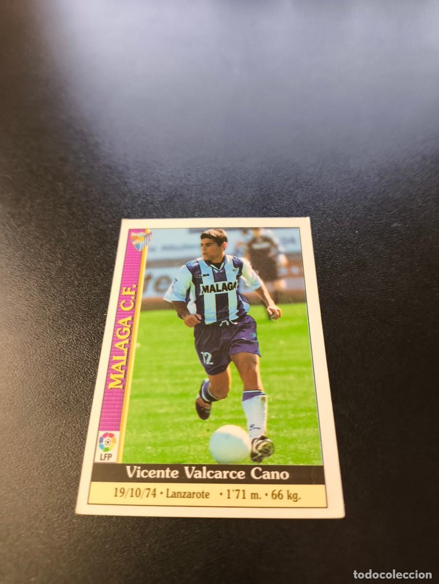 Football Stickers: 296 Valcarce MALAGA MUNDICROMO FICHAS LIGA 1999 2000 99 00 NO PANINI ESTE