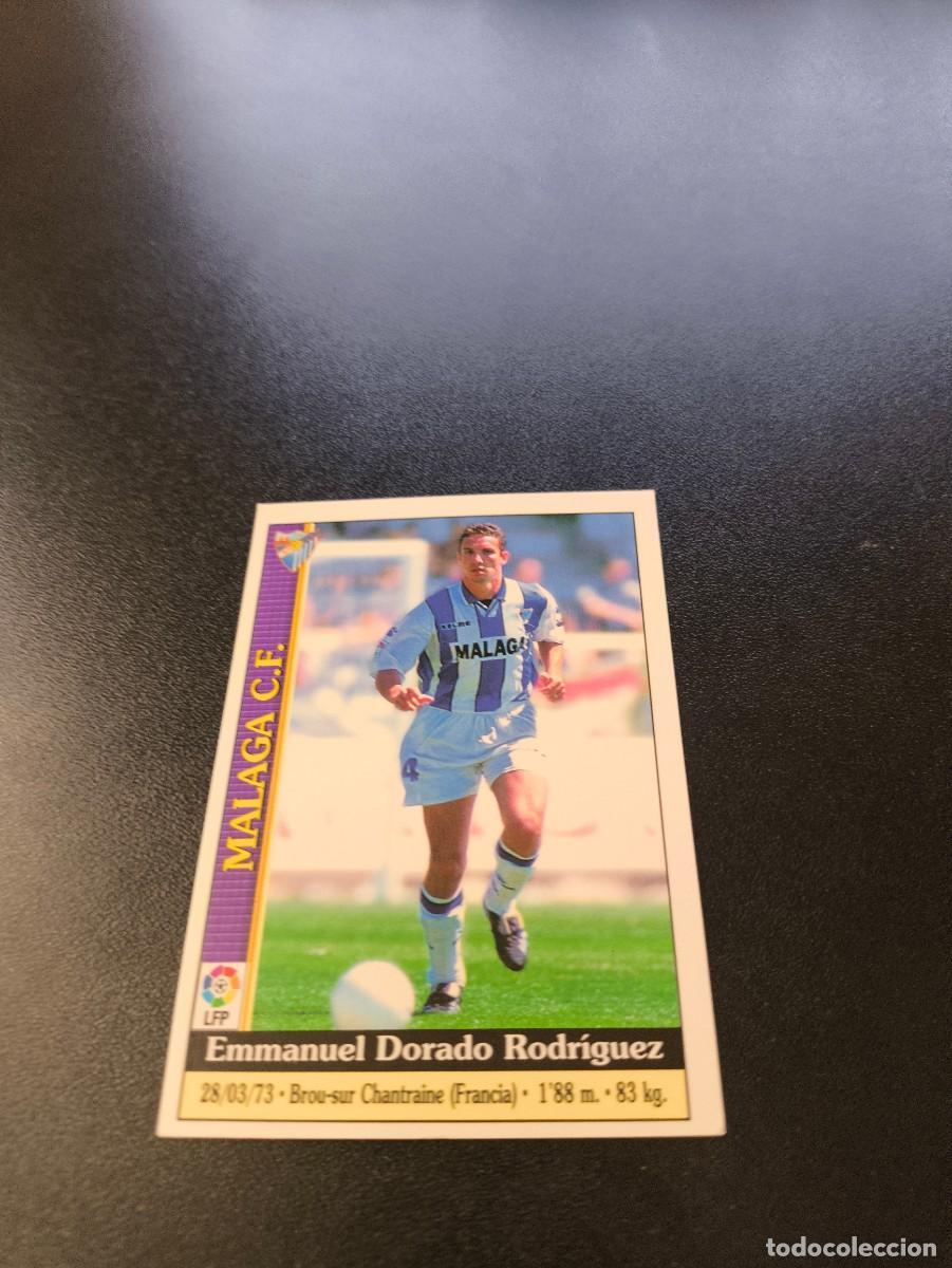 Football Stickers: 297 Dorado corregido MALAGA MUNDICROMO FICHAS LIGA 1999 2000 99 00 NO PANINI ESTE